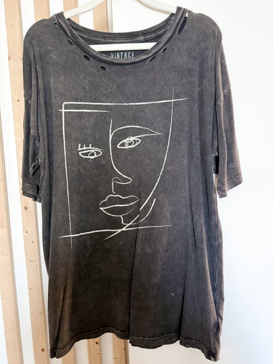 Charcoal Abstract Tshirt