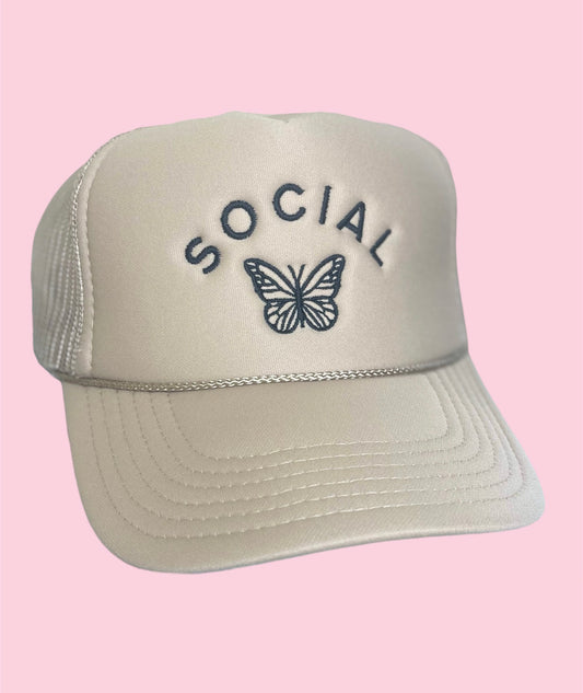 Social Butterfly Trucker Hat