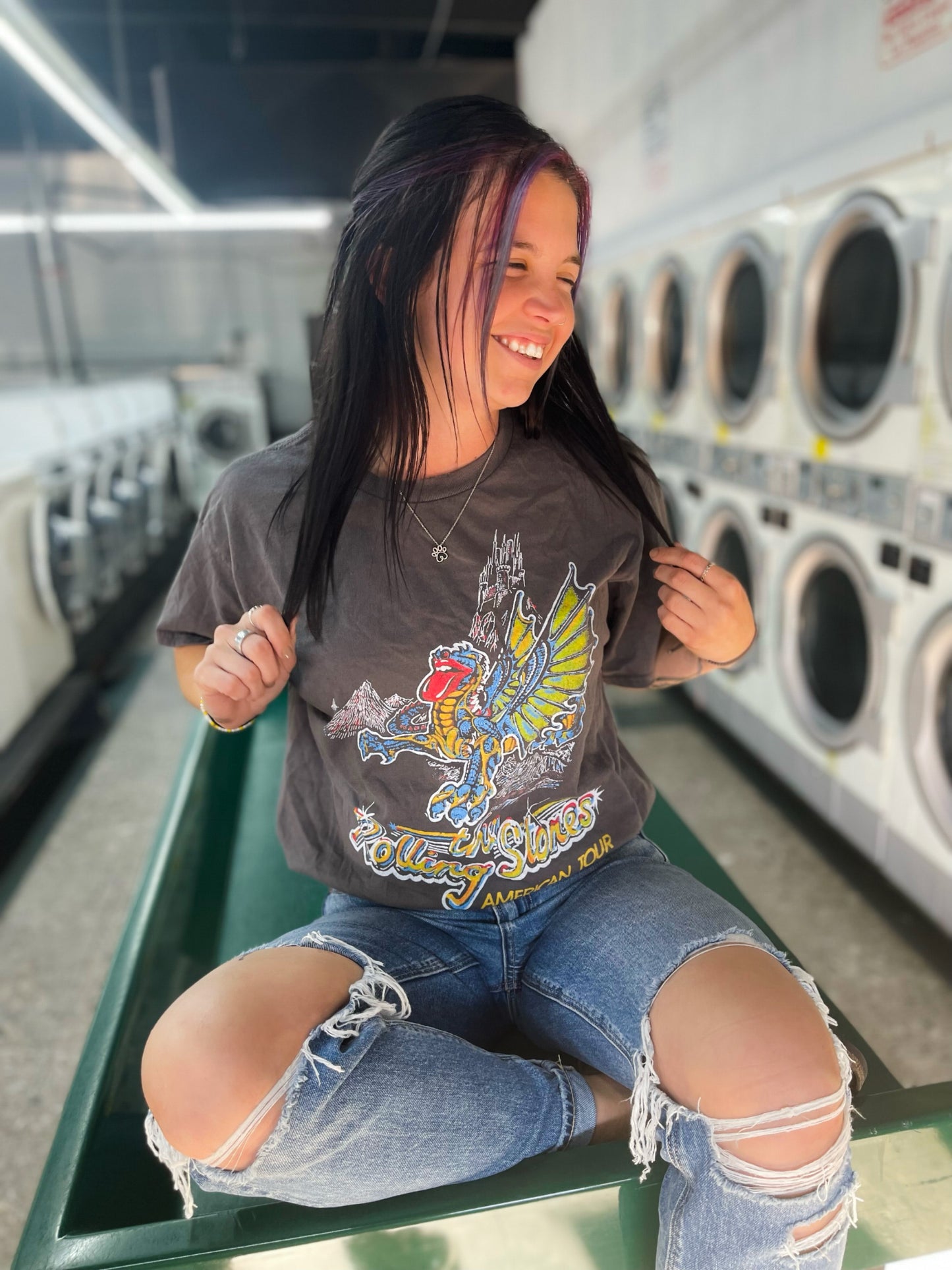 Rolling Stones Tshirt - Charcoal Grey