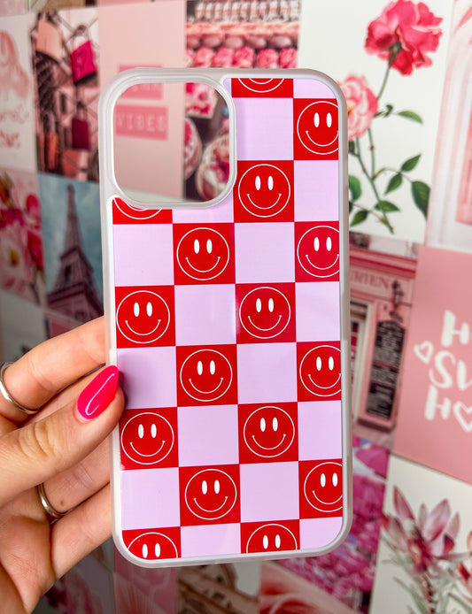 Pink Smiley Face Case
